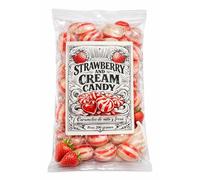 Caramelos de Rayas Nata y Fresa - Rojos y Blancos - Strawberry & Cream - Pack 2×200 g (400 g Total) - Sin Gluten - Caramelos Santos, desde 1948