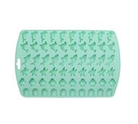 Caramelos de silicona de animales y frutas para hacer chocolate, gelatina, gomitas, cubitos de hielo, cera, velas y jabón pequeño, herramienta de cocina flexible no rompible (A)