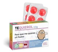 Caramelos Divertidos para San Valentín | TEQUIEROL | Caja Regalo con 12 Caramelos sin Azúcar | Regalo Original para Parejas, Amigos y Familia | Sabor Cereza