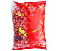 Caramelos Gajos Ácidos de Naranja - Bolsa de 1KG - Sin Gluten - Caramelos Santos, desde 1948