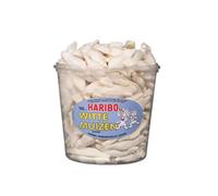 Caramelos Haribo | Ratones Blancos De Espuma (150 Piezas) | Haribo Caramelos | Caramelos Alemanes | 150 Pack | 1200 Gramo Total