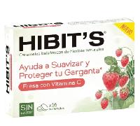 Caramelos Hibit's sin azúcar 16 uds - caramelo sabor fresa con stevia