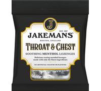 Caramelos Jakemans, Pastillas calmantes con mentol para la garganta, Sabor anís y eucalipto - 1 bolsa 73 g