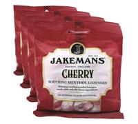 Caramelos Jakemans, Pastillas calmantes con mentol para la garganta, Sabor cereza - 1 bolsa 73 g (Paquete de 4)