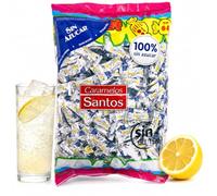 Caramelos Limon Light - Caramelos sin azúcar con sabor a refresco de limón - Refrescantes, ligeros, cítricos y 100% sin azúcar- Bolsa de 1KG