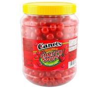 Caramelos Masticables Canel's - Tarro 1,5 kg, Sabores Cereza Ácida, Arándano Ácido y Melón Ácido, Sin Gluten, Doble Textura, Ideal para Fiestas y Celebraciones (Cereza ácida)