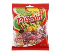Caramelos Minizum Frutas Caja 12x100gr | Surtido de caramelos duros sabor frutas: melón, naranja, piña, mora, fresa y limón. Caja de 12 bolsitas de 100gr.