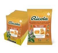 Caramelos Ricola Miel y hierbas, 70 g (bolsa) caja