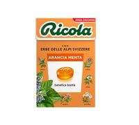 Caramelos Ricola naranja menta en estuche 10 unidades - Sin azúcar ni gluten
