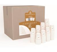 Caramont,7 Oz 1000 Vasos de Cartón, Desechables, Resistentes al Calor, para Bebidas Frías y Calientes de Cartón de Calidad, Ideal para Café Expresso, Café Cortado, Té, Cumpleaños, etc