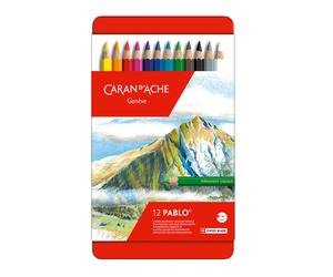 Caran D’ Aache Pablo Color Permanente Lápices Estuche 12 Surtido Colorido Lápiz