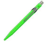 Caran d’Ache - Bolígrafo Ballpoint 849 Pop Line Retráctil de Aluminio con diseño fluorescente en forma hexagonal (Verde)