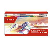 Caran d-Ache SUPRACOLOR Soft Aquarelle 40 - Lápiz de color (Multicolor, Rojo) 599 grams