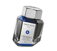 Caran d'Ache 8011-140 - Tinta estilográfica, 50 ml, color azul idílico