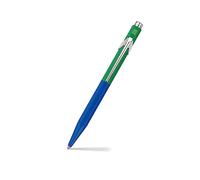 Caran d'Ache Bolígrafo 849 Paul Smith Cobalto/Esmeralda, Negro M Recambio, en paquete delgado