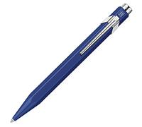 Caran d'Ache Bolígrafo NF0846-659 punta redonda a base de agua azul mate, paquete delgado, importado