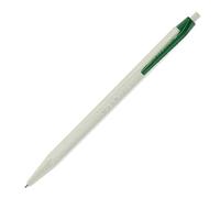 Caran d'Ache d´Ache 825 ECO - Bolígrafo de resina y acero inoxidable, color verde y blanco, tinta verde, 12 cm
