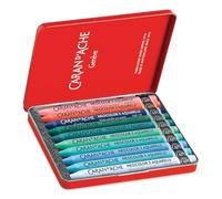 Caran d'Ache d'Ache Neocolor II - Estuche para lápices de colores (10 colores fríos, edición limitada Beya Rebaï + curso online (7500.510)