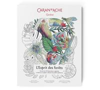 Caran d'Ache Esprit des Forets 0454.802 - Libro para colorear (A4, 25 ilustraciones, 23,7 x 29,7 x 1,6 cm)