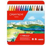 Caran d'Ache Fibralo 15 Marcadores De Punta Fieltro En Estuche De Metal