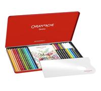 Caran d'Ache Julie Thomas Set 24 Lápices Acuarela Botanical Felts Mixtos