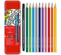 Caran D'Ache Keith Haring Color Set Edición Especial Lápices de + Cepillo