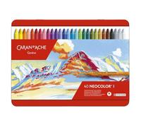 Caran D'ache Neocolor I - Juego de ceras de color (40 unidades, caja metálica)
