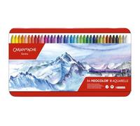 Caran D'ache Neocolor II - Juego de ceras de color (84 unidades, caja metálica)
