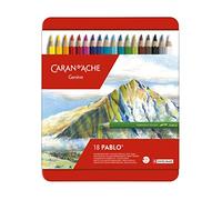 Caran d'Ache Pablo Artists - Lápices de colores de calidad (18 unidades, resistentes al agua)