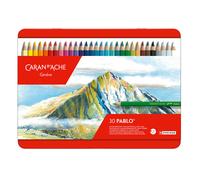 Caran D'Ache Pablo Lápices De Color Permanentes Lata De 30 Lápices De Artista