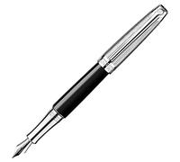 Caran d'Ache - Pluma estilográfica LÉMAN BICOLOR NEGRO - Punta ancha