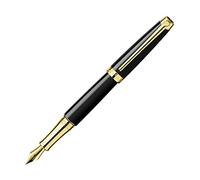 Caran d'Ache Pluma Estilográfica Leman Ebony Negro/Baño Oro