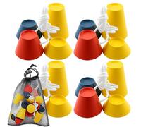 CARANNACLTD Juego de 4 Jumbo Tees de Golf Caucho, 16 Piezas Tees de Golf de Invierno de Goma, Varias Alturas y Tees de Golf de Goma Multicolor