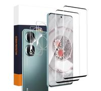 Carantee 2+2 Pack Cristal Templado para Honor 90 5G, Cobertura 3D Integral Cristal Protección+Cámara Trasera Protectora, Dureza 9H Anti Arañazos Burbuja Free, 0,33mm Ultra HD Honor 90 Protector de