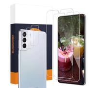 Carantee 2 + 2 protectores de pantalla para Samsung Galaxy S22 Plus 5G, Sensitive Touch, borde 2.5D, protector de cámara, dureza 9H, sin burbujas, HD transparente Samsung S22 Plus