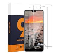 Carantee 2 protectores de pantalla para Huawei P20 Pro, borde redondo 2.5D, alta claridad, alta resolución, identificación de huellas dactilares, dureza 9H, irrompible, P20 Pro