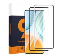 Carantee 2 protectores de pantalla para Motorola Edge 50 Pro/50 Ultra 5G, cobertura completa 3D, ultrafina, ultratransparente, identificación de huellas dactilares, dureza 9H, resistente a los