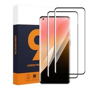 Carantee 2 protectores de pantalla para Oneplus 8 Pro 5G | Cobertura completa 3D, sin burbujas de aire, HD transparente, identificación de huellas dactilares, dureza 9H, antiarañazos