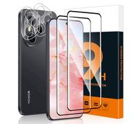 Carantee - Cristal templado para Honor 400 Pro 5G, 2+2 piezas | 3D curvo, burbuja libre, ultra transparente, 9H dureza, antiarañazos, instalación fácil, cristal protector de pantalla