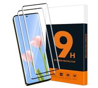 Carantee Protector de pantalla de cristal templado para Motorola Edge 60/60 Fusion/60 Pro 5G, dureza 9H, sin astillas, Edge 60 5G, protector de pantalla 3D curvado HD, transparente, antiburbujas, Edge