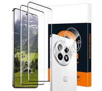 Carantee Protector de pantalla para Oneplus 13 5G, ultratransparente, antiarañazos, sin burbujas, extremadamente resistente, Oneplus 13, fácil instalación, curvado 3D, antisuciedad, 2 + 2 unidades