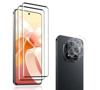 Carantee Protector de pantalla para Xiaomi Redmi Note 15 Pro Plus 5G, 2 + 2 unidades de dureza 9H HD transparente, protector de cámara + protector de pantalla, identificación de huellas dactilares