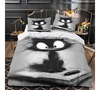 Caras de osos lindos Funda de Edredón Diseño 3D Juego de 3 Piezas incluye Fundas de Almohada Transpirable Patrón de fresa de dibujos animados Funda Edredon for Adultos Super king（260x220cm）