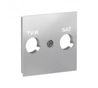 Caratula toma r-TV/SAT aluminio Schneider New Unica - NU944130