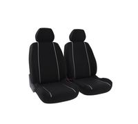 CARAUTO Funda de asiento universal Delante kit : 2 asientos (delanteros) - Malla poliéster Negro (Ref: 01012877)