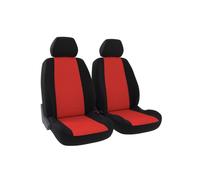 CARAUTO Funda de asiento universal Delante kit : 2 asientos (delanteros) - Malla poliéster rojo (Ref: 01012876)