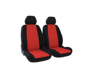 CARAUTO Funda de asiento universal Delante kit : 2 asientos (delanteros) - Malla poliéster rojo (Ref: 01012876)