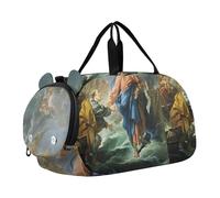 Caravaggio Basket - Bolsas de lona de frutas para viajes, fin de semana, durante la noche, para niños, con compartimento para zapatos, Cuadro de San Pedro de Francois Boucher, Classic