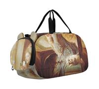 Caravaggio Basket - Bolsas de lona de frutas para viajes, fin de semana, durante la noche, para niños, con compartimento para zapatos, Cuadro de Francois Boucher Madame, Classic