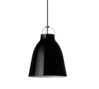 Fritz Hansen Lámpara colgante Caravaggio 2 Negro-cable textil negro